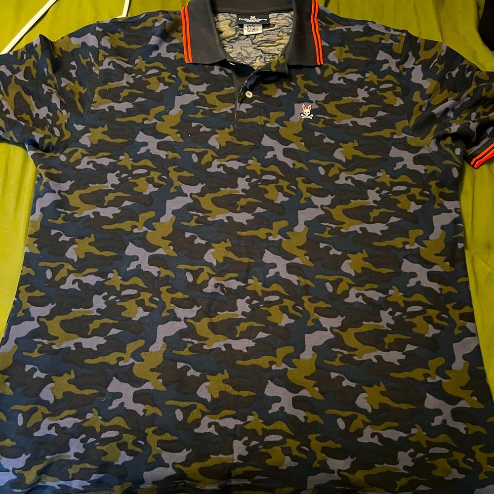 Multi color psycho bunny shirt polo style